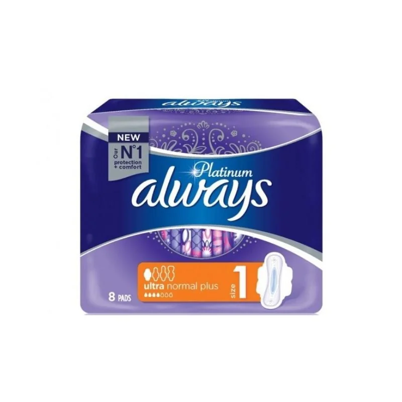 Absorbante Always Platinum Normal, 8 Bucati