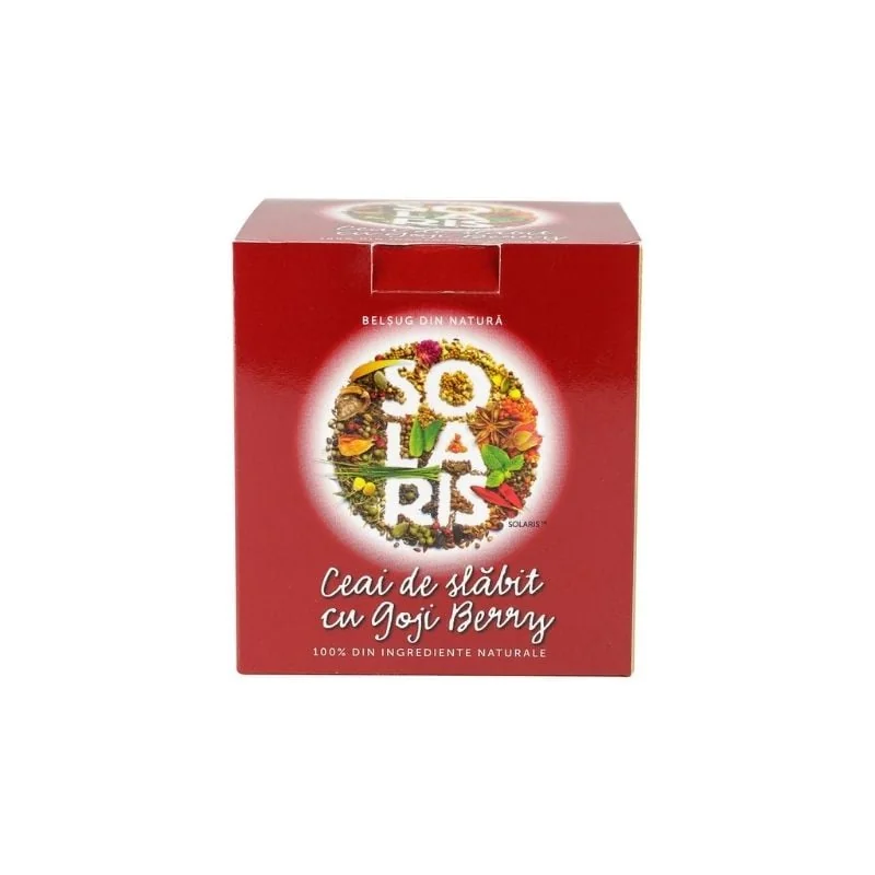 Ceai De Slăbit Cu Goji Berry, 20 Plicuri, Solaris