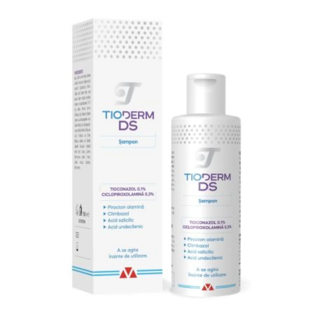 Sampon Intensiv Pentru Dermatita Seboreica Tioderm Ds, 150 Ml, Braderm