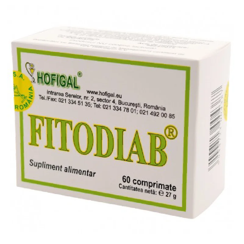 Fitodiab, 60 Comprimate, Hofigal