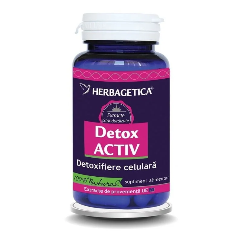 Detox Activ, 120 Capsule, Herbagetica
