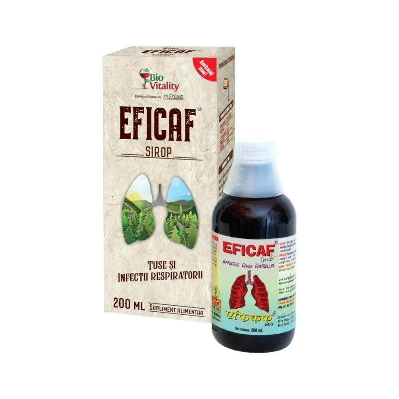 Sirop Eficaf, 200ml, Bio Vitality