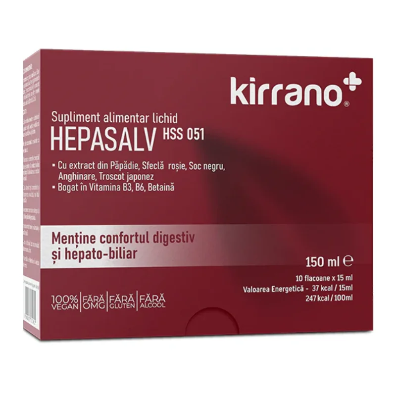 Hepasalv HSS051, 10 Flacoane*15 Ml, Kirrano