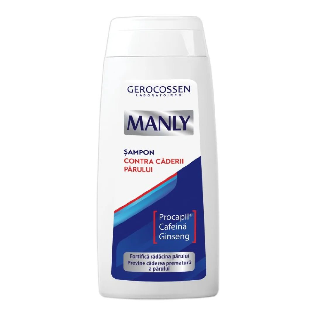 Sampon Contra Caderii Parului Manly, 275 Ml, Gerocossen