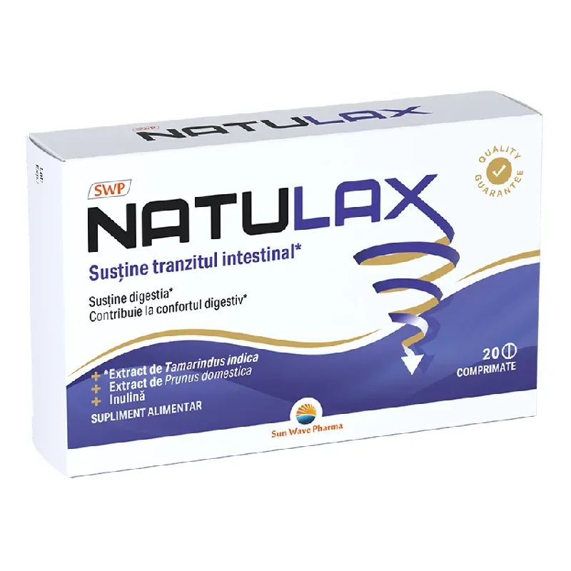Natulax, 20 Comprimate, Sun Wave Pharma