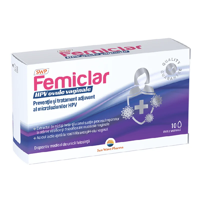 Femiclar Hpv, 10 Ovule, Sun Wave Pharma
