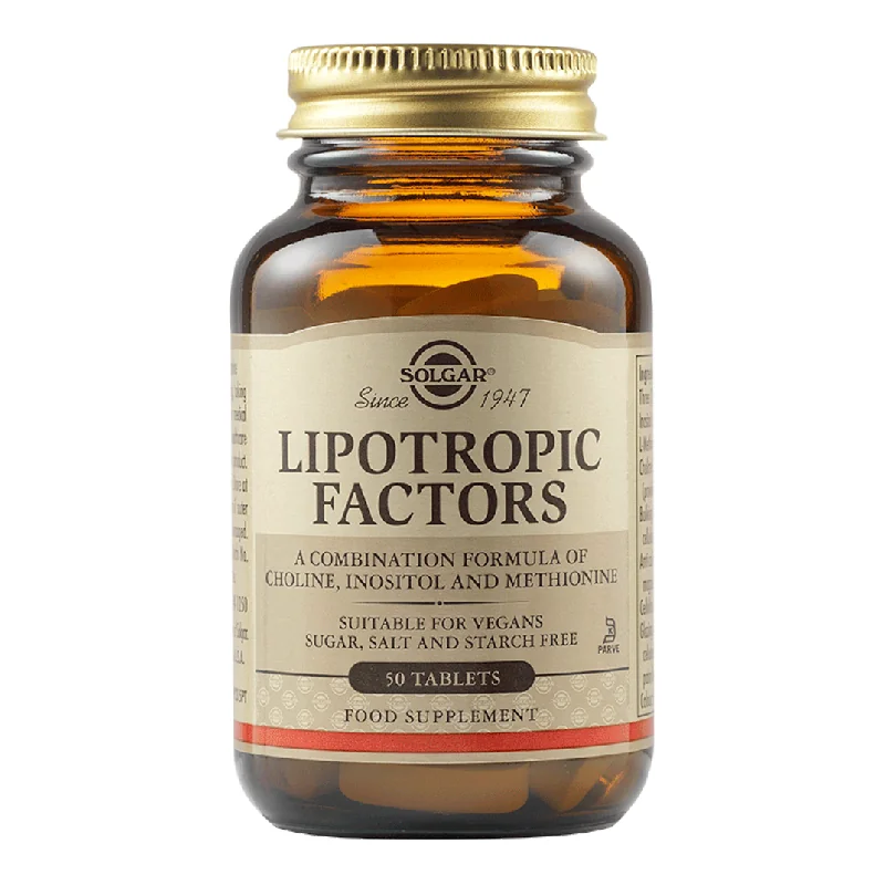 Factori Lipotropici, 50 Tablete, Solgar
