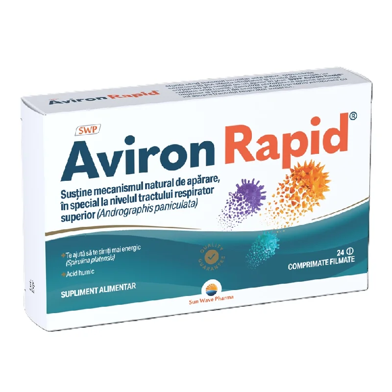 Aviron Rapid, 24 Comprimate Filmate, Sun Wave Pharma