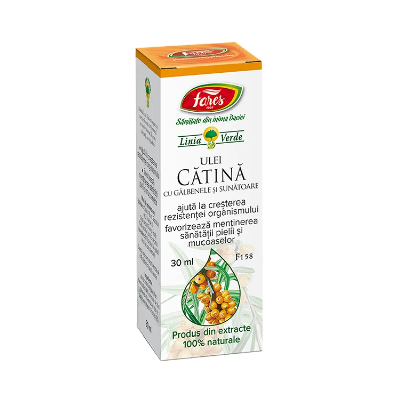 Ulei De Catina Cu Galbenele Și Sunătoare, F158, 30 Ml, Fares