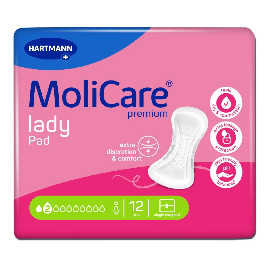 Tampoane Molicare Premium Lady Pad, 2 Picături, 12 BUCăți, HartMann
