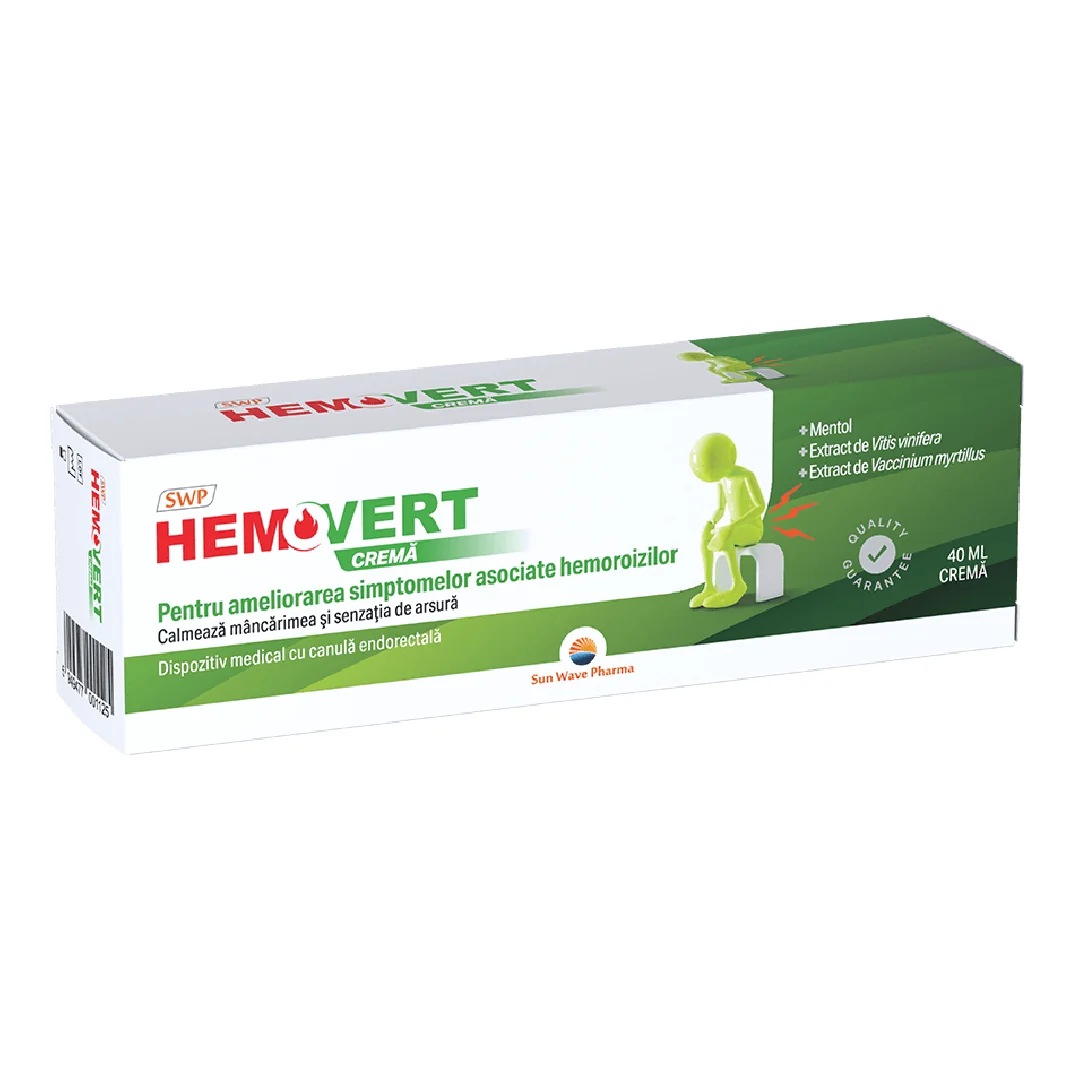 Crema Hemovert, 40 Ml, Sun Wave Pharma