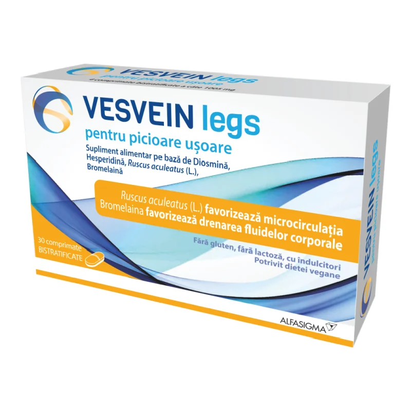 Vesvein Legs, 30 Comprimate, Alfasigma