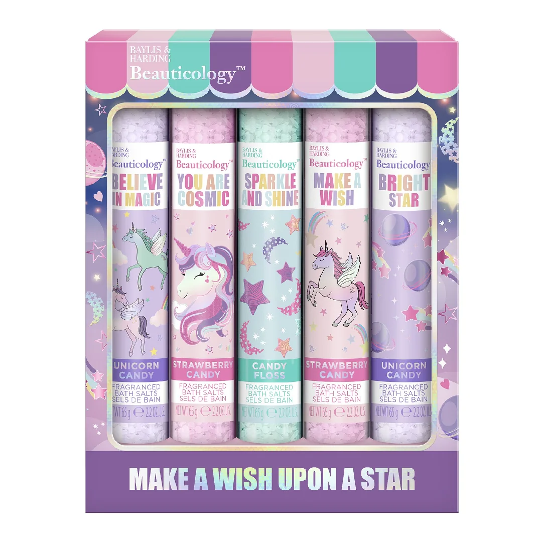 Set Cadou Sărūri De Baie Beauticology Cosmic, 5 Piese, Baylis & Harding