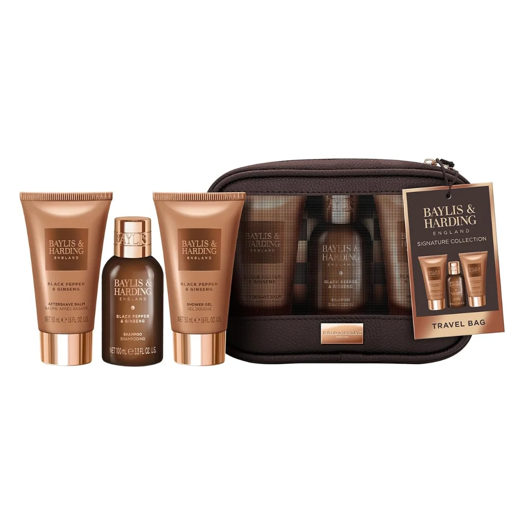 Set Cadou Cosmetice Men's Black Pepper & Ginseng, 3 Piese, Baylis & Harding