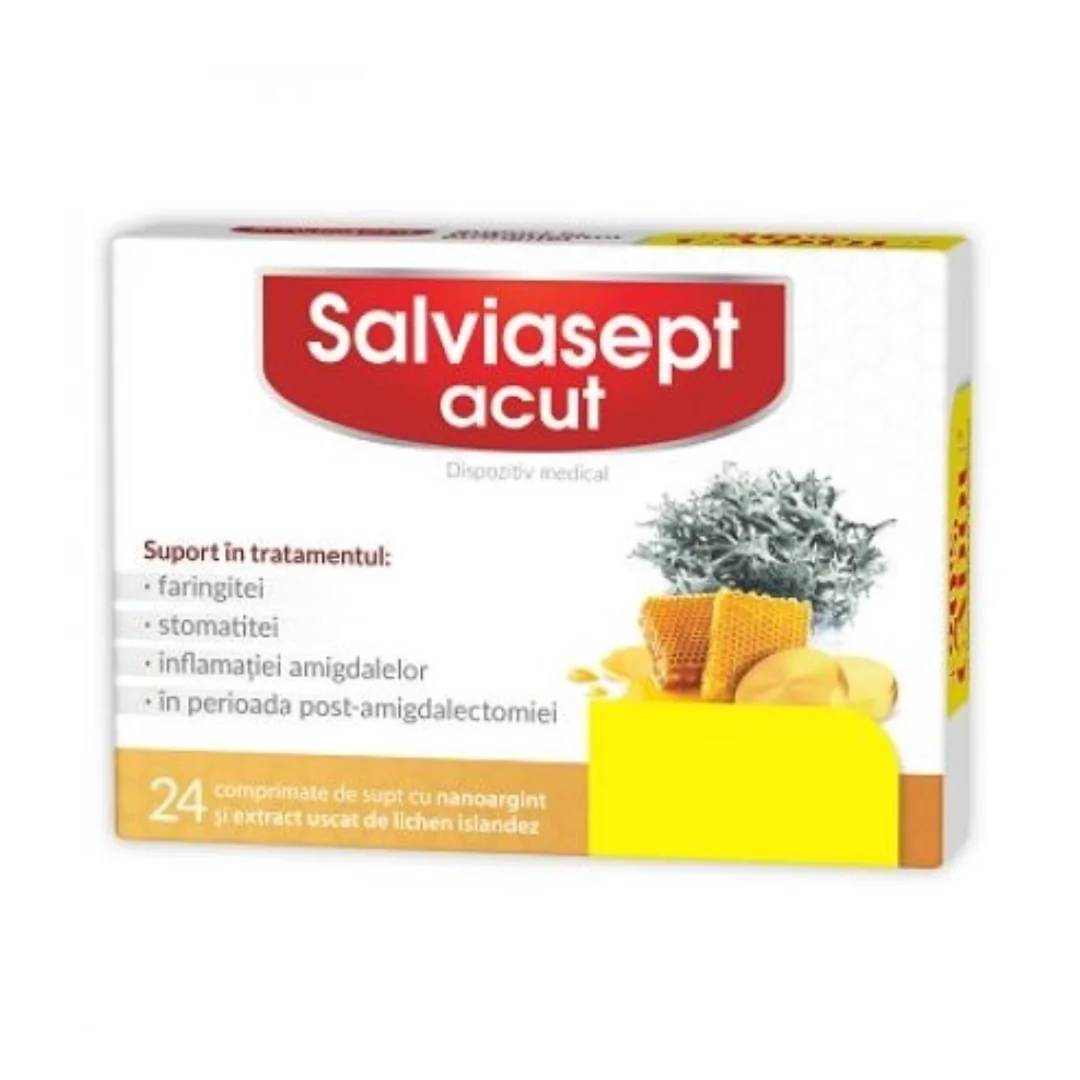 Salviasept Acut, 24 Comprimati, ZDROVIT