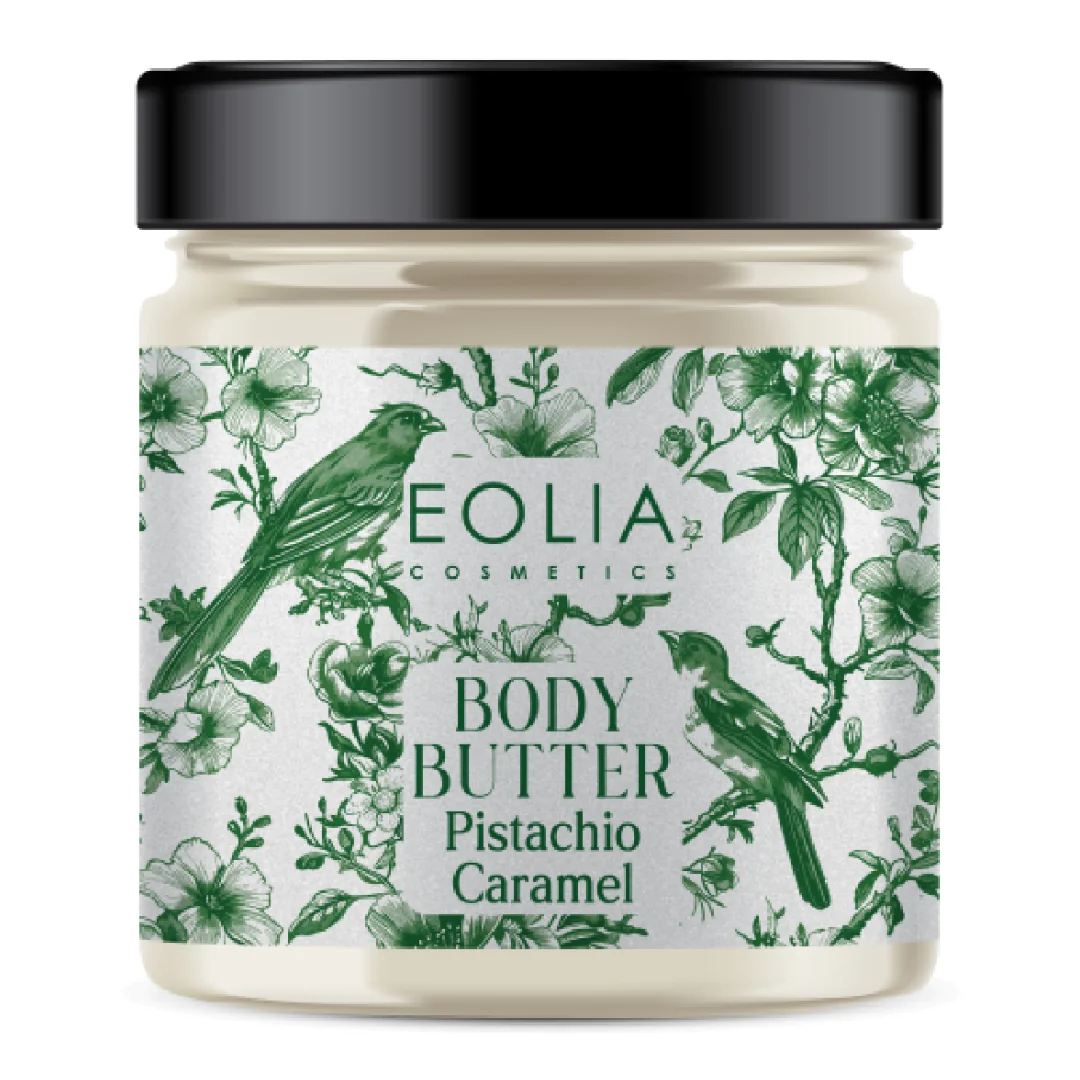 Unt De Corp Hranitor Cu Fistic Si Caramel, 250 Ml, Eolia