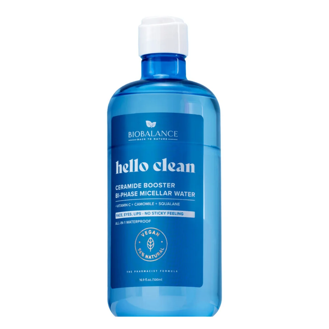 Apa Micelara Bifazica Ceramide Booster Hello Clean, 500 Ml, Bio Balance