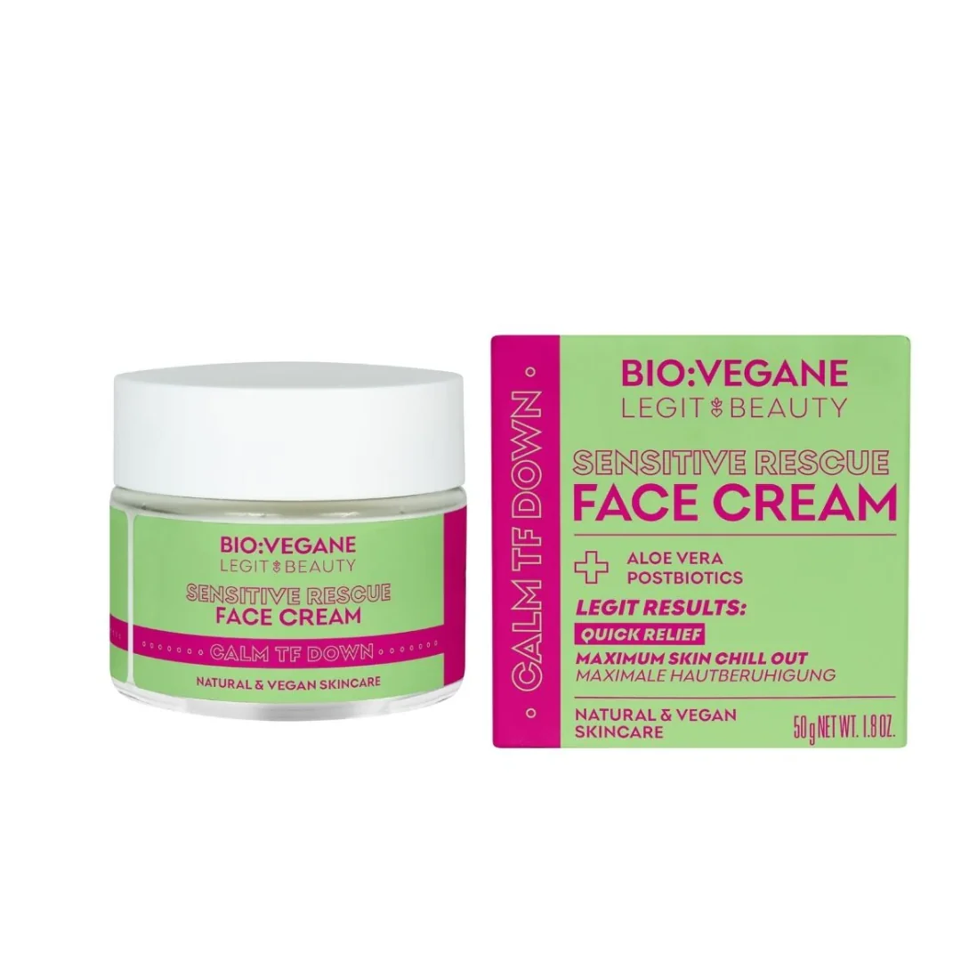 Crema De Fata Pentru Ten Sensibil, Calm Tf Down, 50ml, Bio:Vegane Legit Beauty