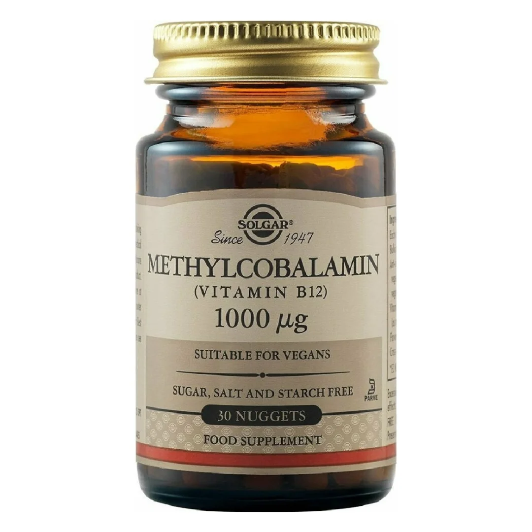 Metilcobalamina Vitamina B12 1000 μg, 30 Tablete, Solgar