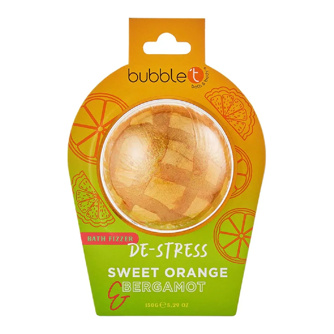 Bila Efervescentă De Baie Pentru Relaxare, Portocală Dulce & Bergamot, 150g, Bubble T