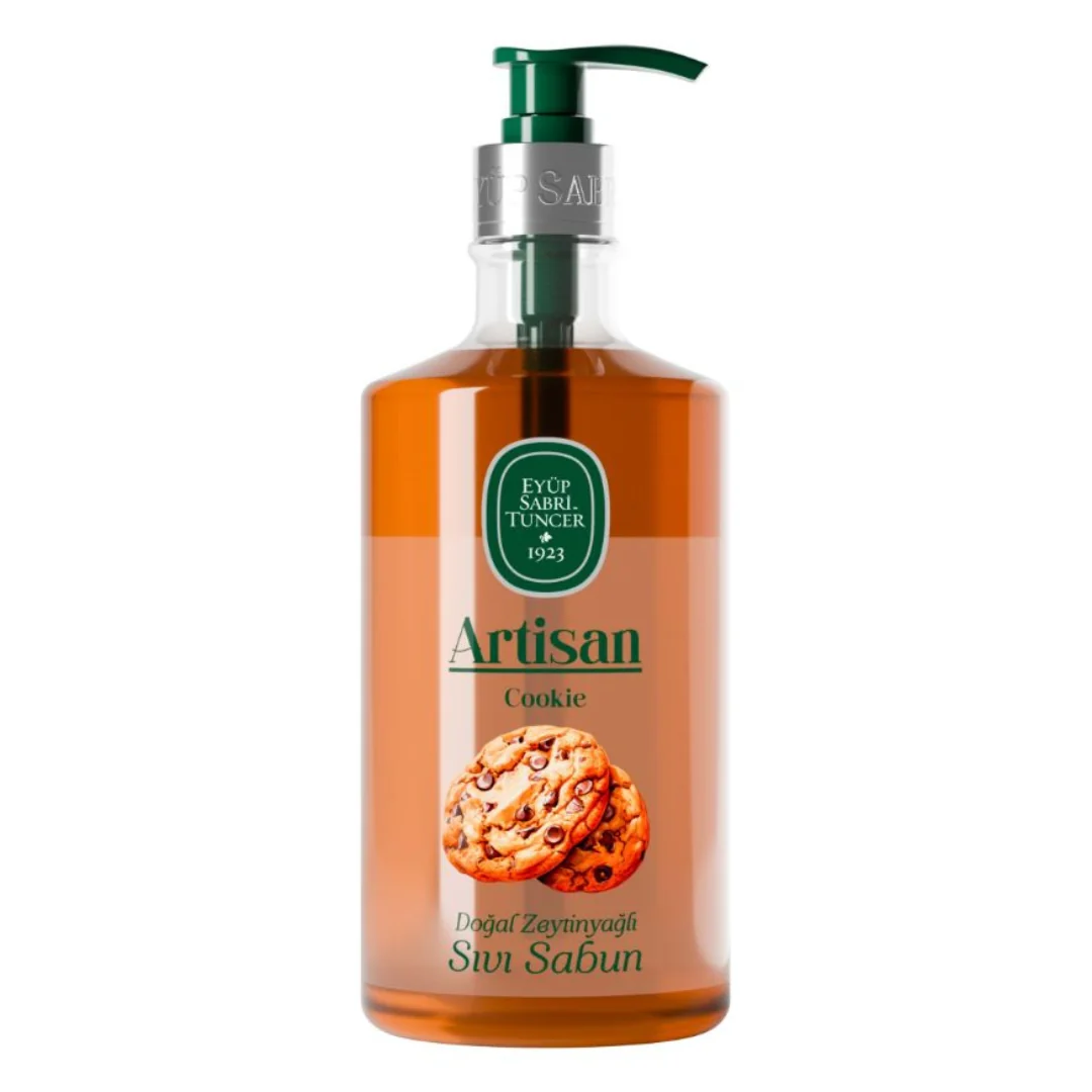 Sapun Lichid Cu Ulei Natural De Masline Cookie Artisan, 600 Ml, Eyüp Sabri Tuncer