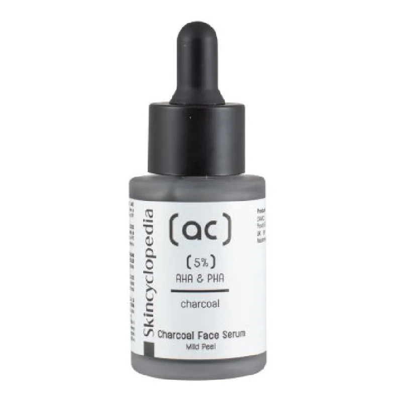 Serum Facial Exfoliant Cu Cărbune Și Complex 5% Aha + Pha, 30ml, Skincyclopedia