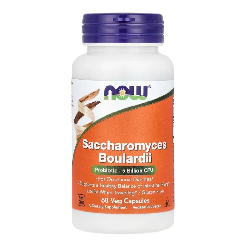 Saccharomyces Boulardii, 60 Capsule Vegetale, Now Foods