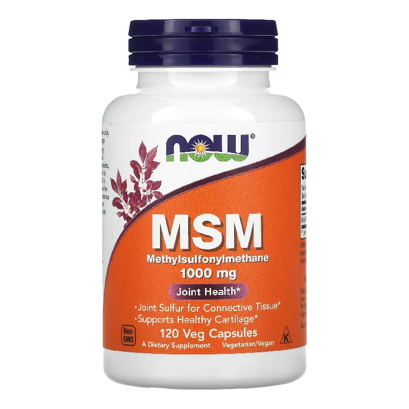 Metilsulfonilmetan M.S.M., 1.000 Mg, 120 Capsule Vegetale, Now Foods
