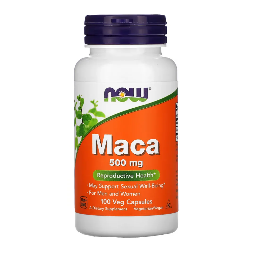 Maca 500 Mg 100 Capsule Vegetale Now Foods