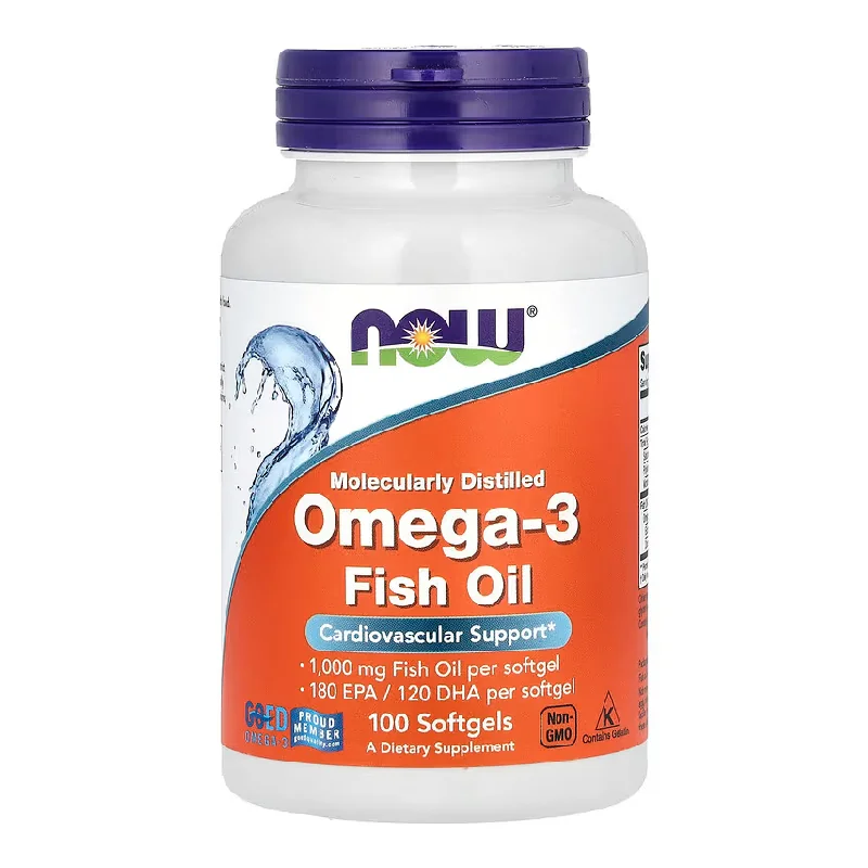 Omega 3 1000 Mg, 100 Gelule Moi, Now Foods