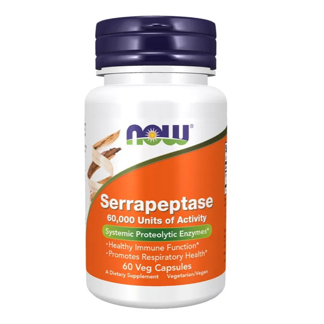 Serrapeptase, 60 Capsule, Now Foods