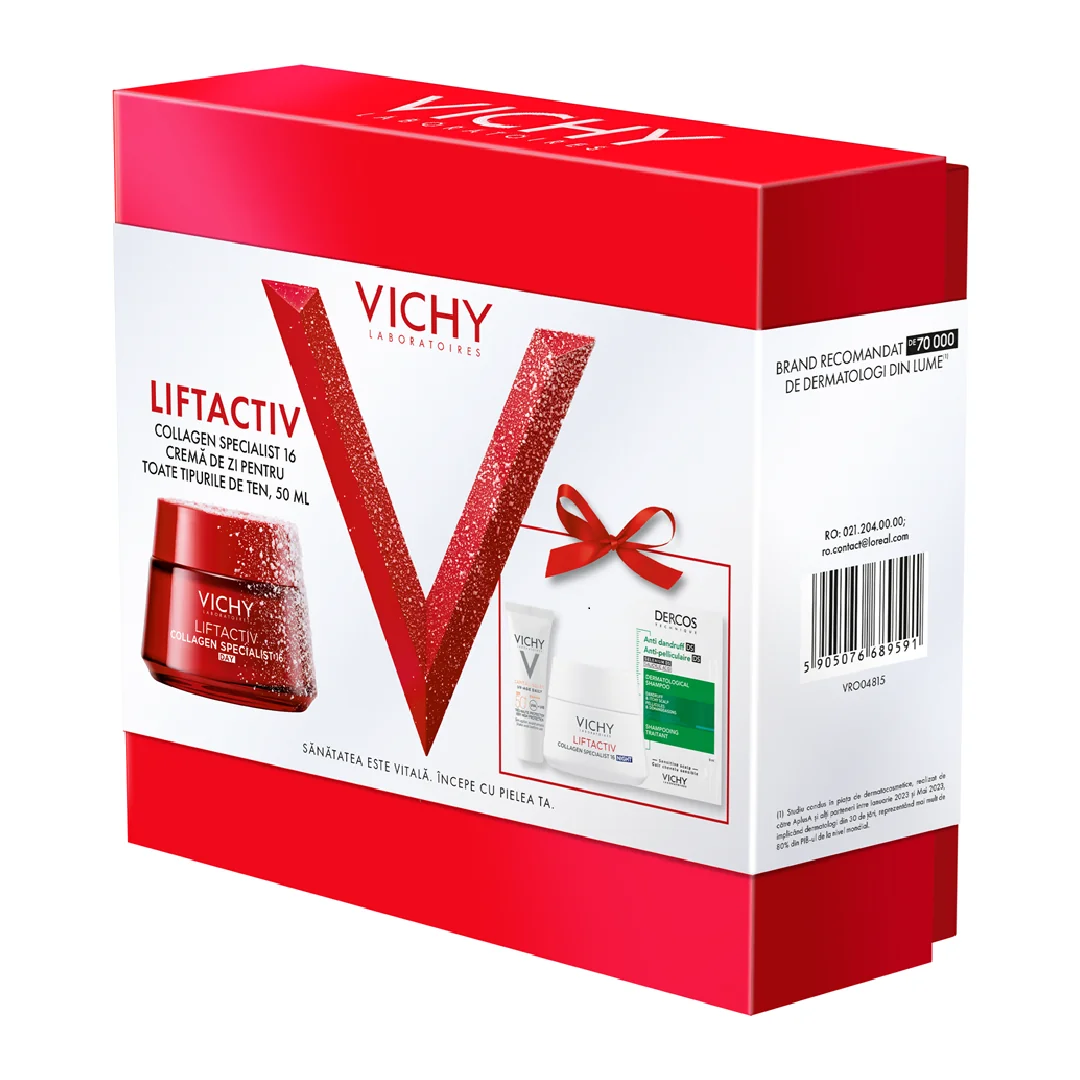 Trusa Crema De Zi Liftactiv Collagen Specialist 16, 50 Ml, Vichy