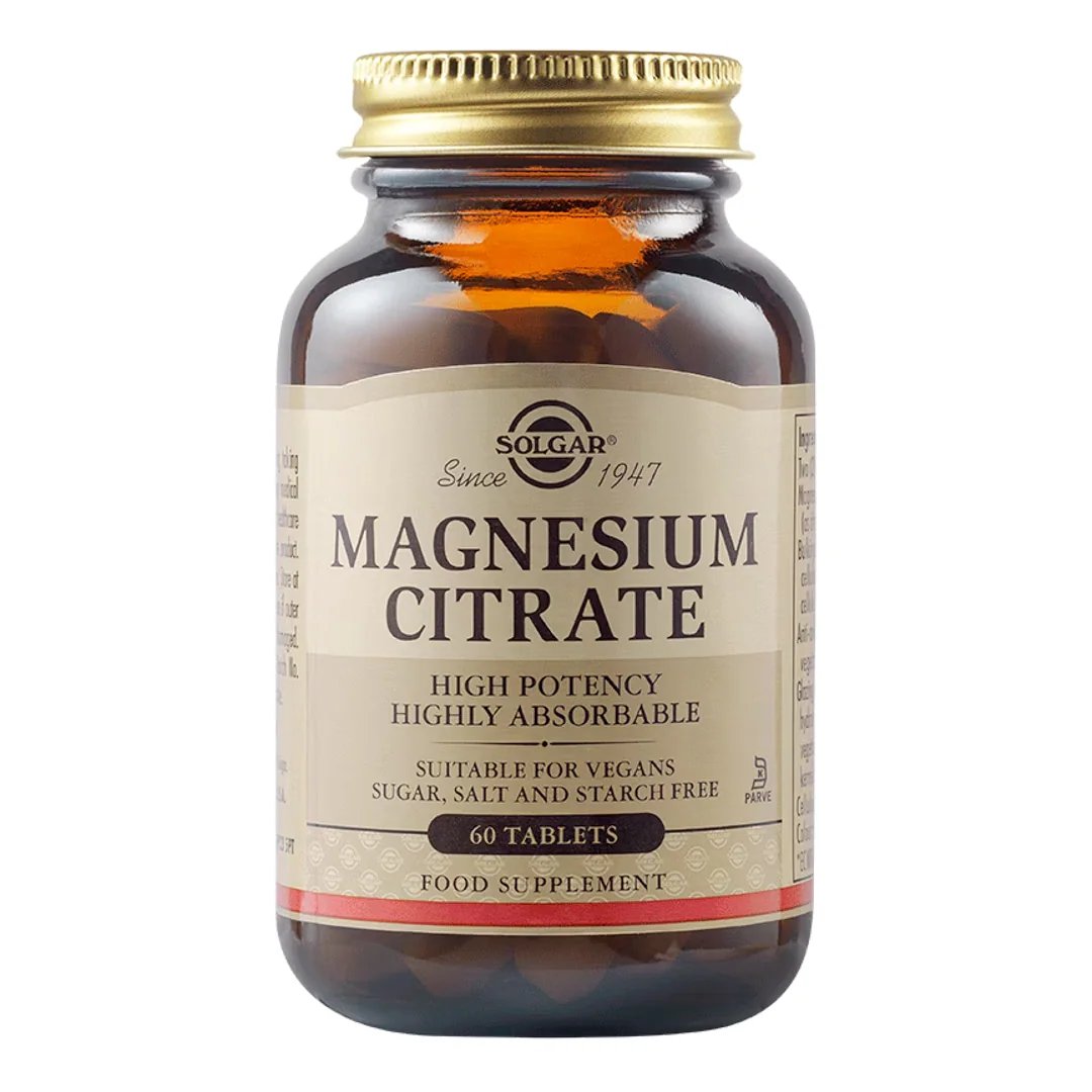 Citrat De Magneziu 200mg, 60 Tablete, Solgar