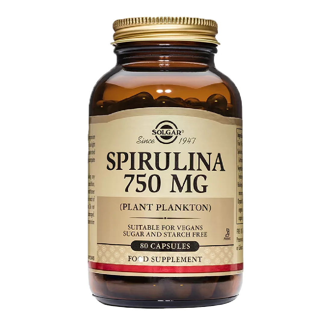 Spirulina, 750 Mg, 80 Capsule, Solgar