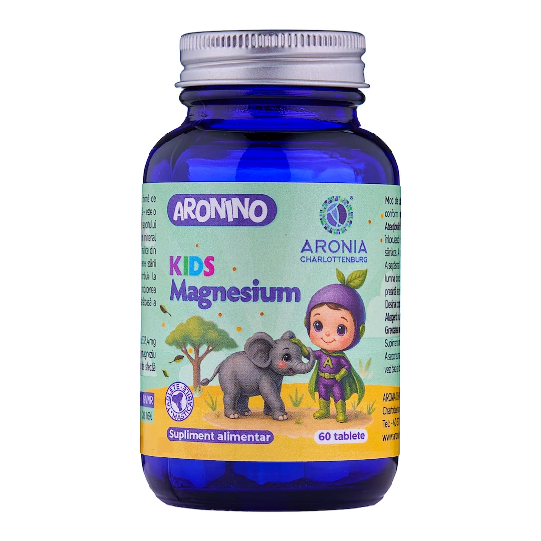 Kids Magnesium, Aronino, 60 Tablete Masticabile, Aronia Charlottenburg