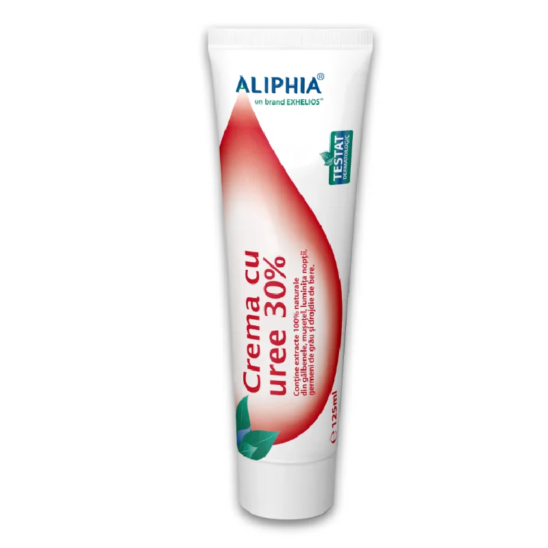 Crema Cu Uree 30% Cu Miros De Tei, 125 Ml, Aliphia