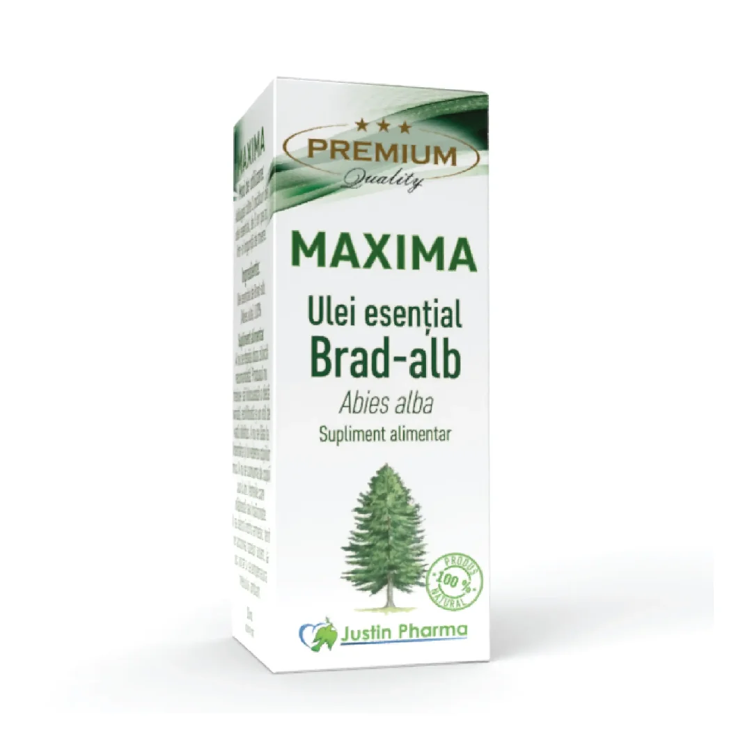 Ulei Esential De Brad Alb Maxima, Uz Intern, 10 Ml, Justin Pharma