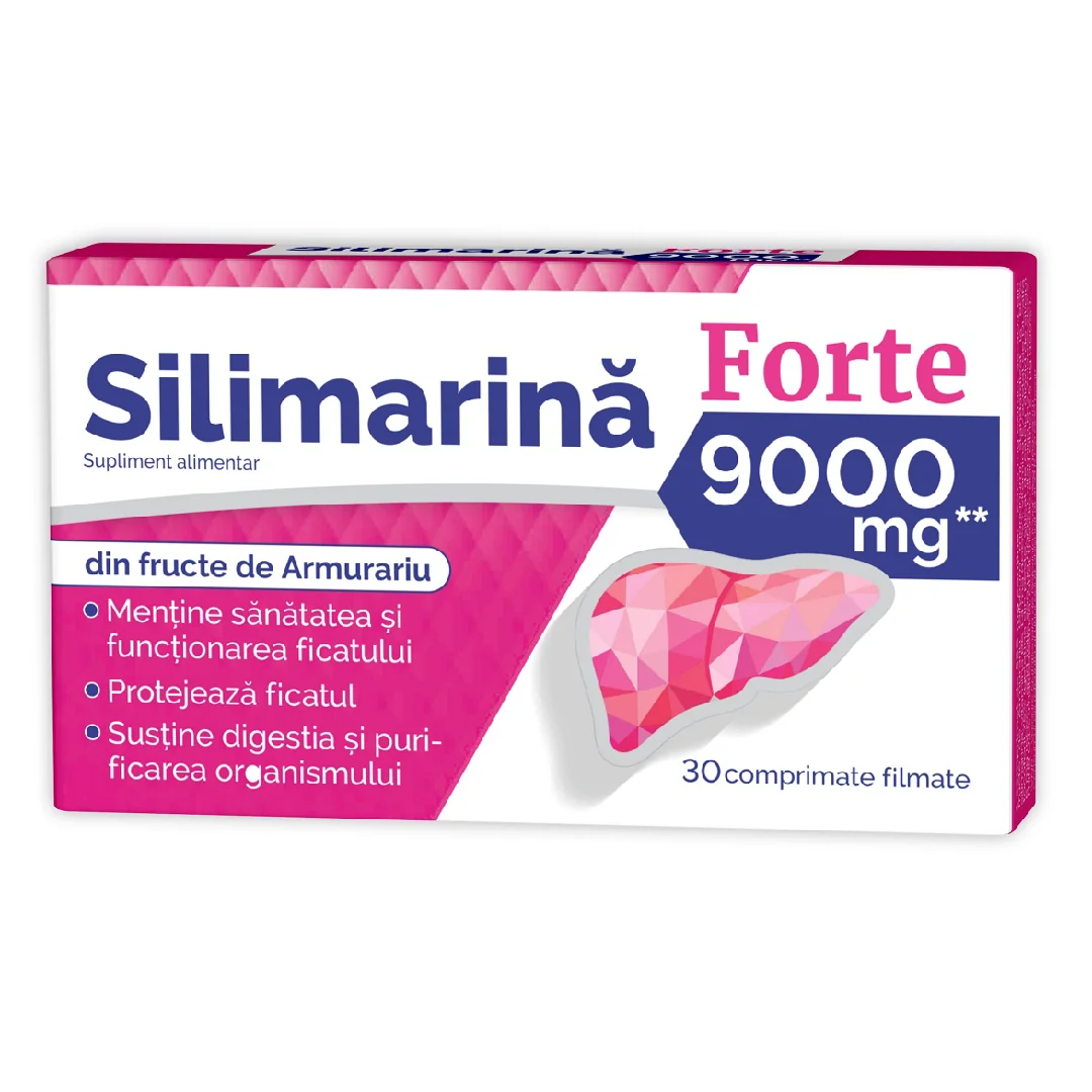 Silimarina Forte, 9000 Mg, 30 Comprimate, Zdrovit