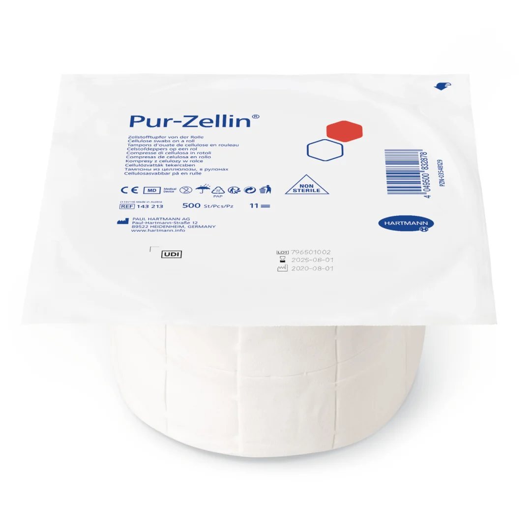 Comprese Celuloza Pretaiate Pur-Zellin, 4*5 Cm, 143213, 500 Bucati, Hartmann