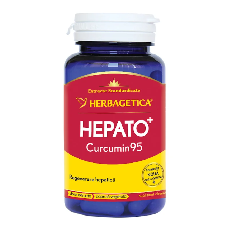 Hepato+ Curcumin 95, 60 Capsule, Herbagetica
