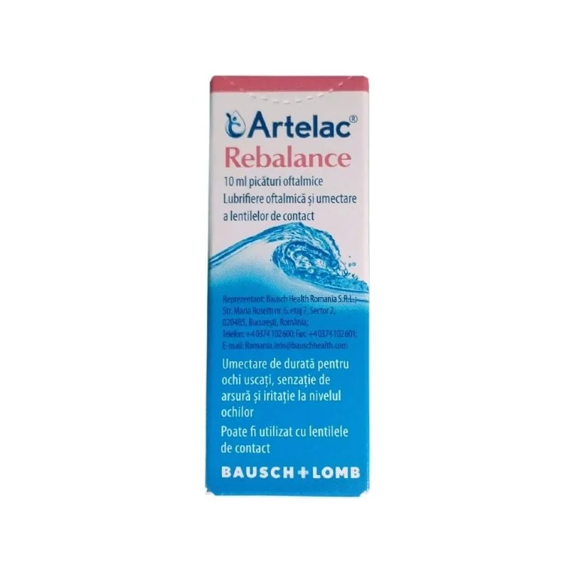 Artelac Rebalance Picături Oftalmice, 10 Ml