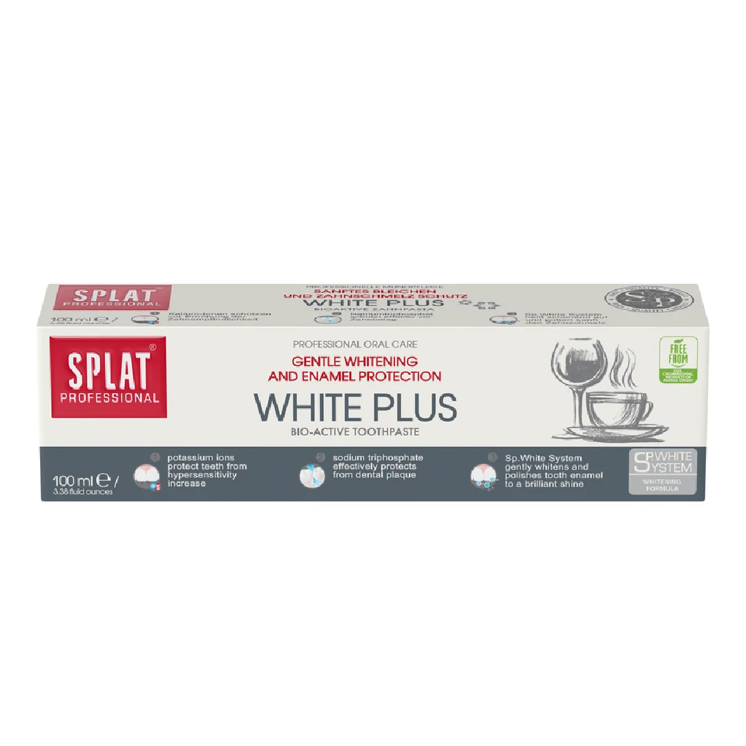 Pasta De Dinti White Plus, 100 Ml, Splat