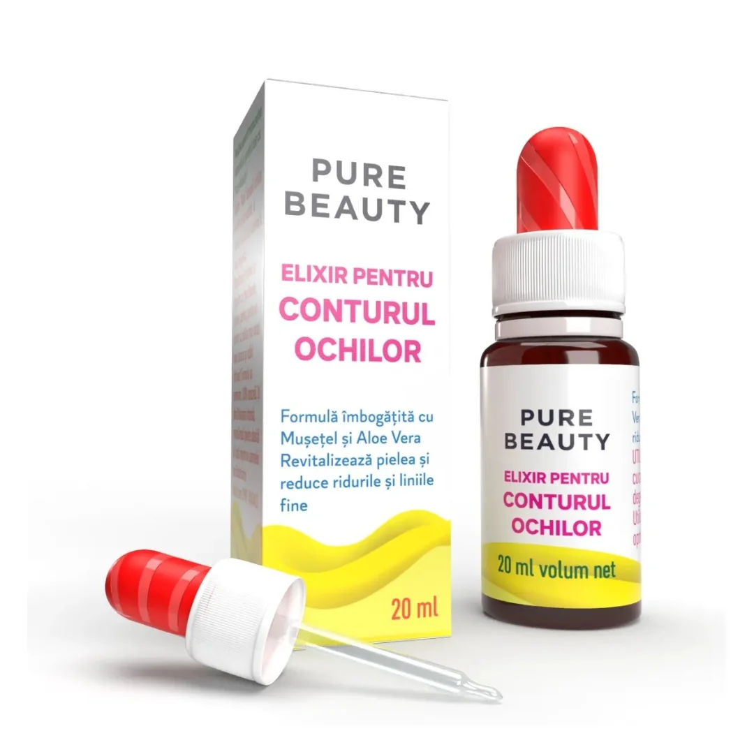 Elixir Pentru Conturul Ochiilor Pure Beauty, 20Ml, Justin Pharma