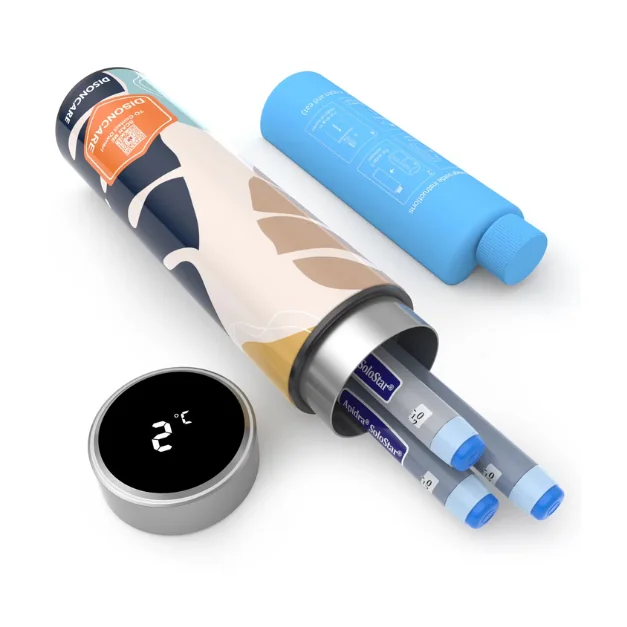 Termos Portabil Pentru Insulina, Capacitate 1 Stilou, Disoncare Odyssey Smart, Monstera