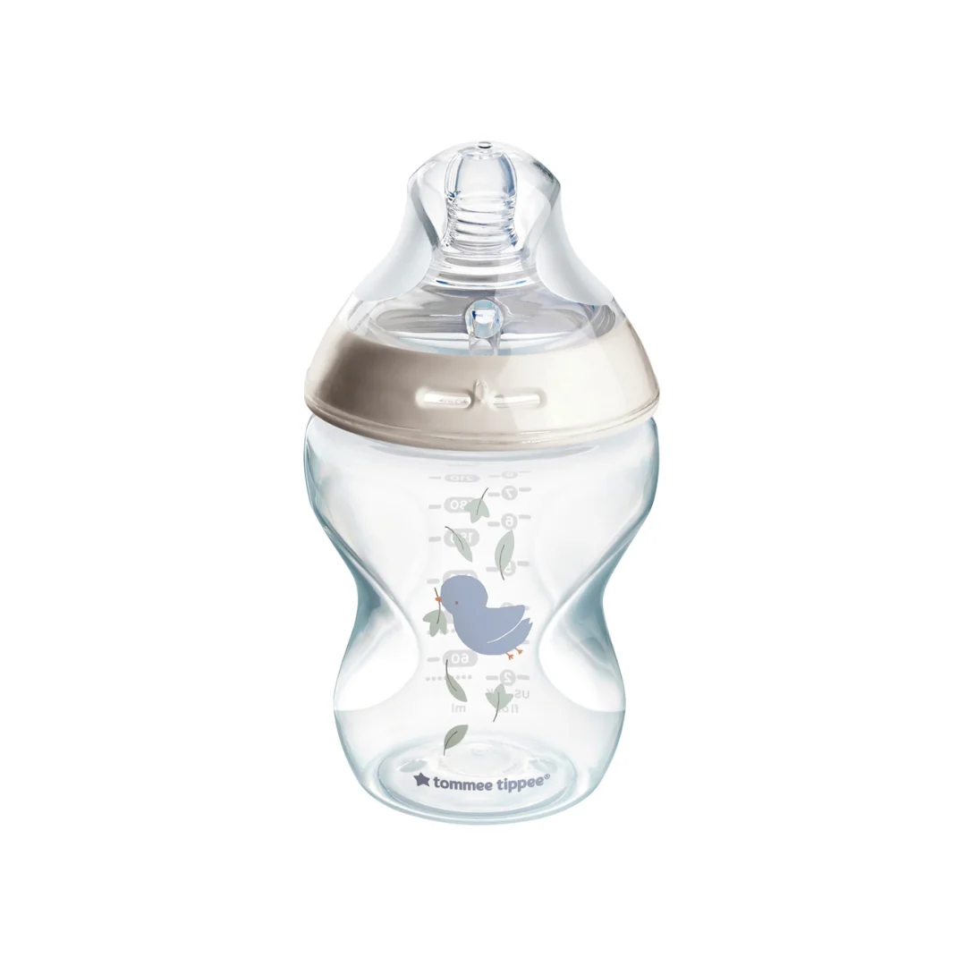 Biberon Natural Start Cu Decorațiune, +0 Luni, 260 Ml, Tommee Tippee
