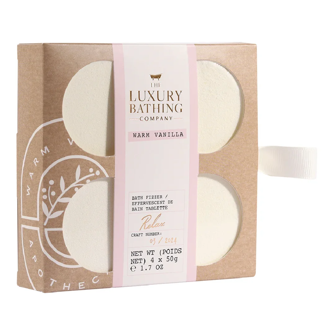 Set Cadou Relax, Warm Vanilla, Bile De Baie, 4*50 G, The Luxury Bathing Company