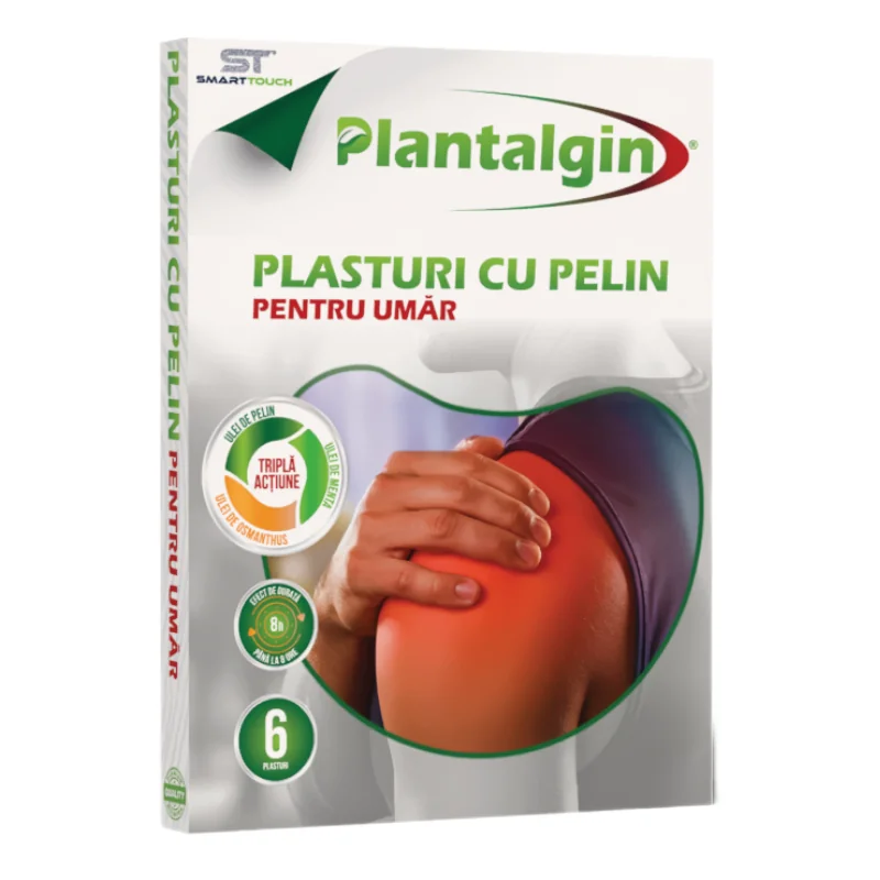Plasturi Cu Pelin Pentru Umeri, Plantalgin, 6 Bucăți, Smart Touch