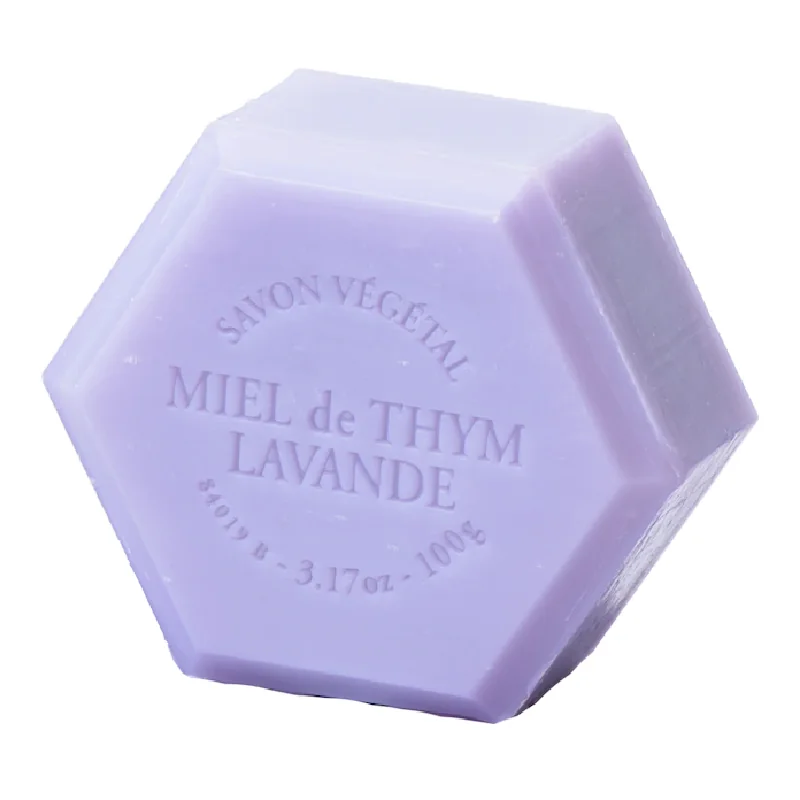 Sapun Hexagonal Cu Miere Si Lavanda, 100g, Apidava
