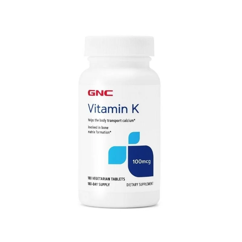 Gnc Vitamina K 100 Mcg, 180 Capsule