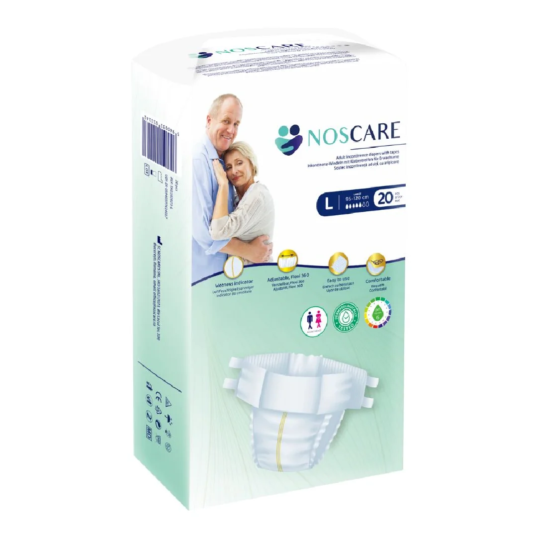 Scutece De Incontinență Cu Aripioare, Marimea L, 20 Bucăți, Noscares